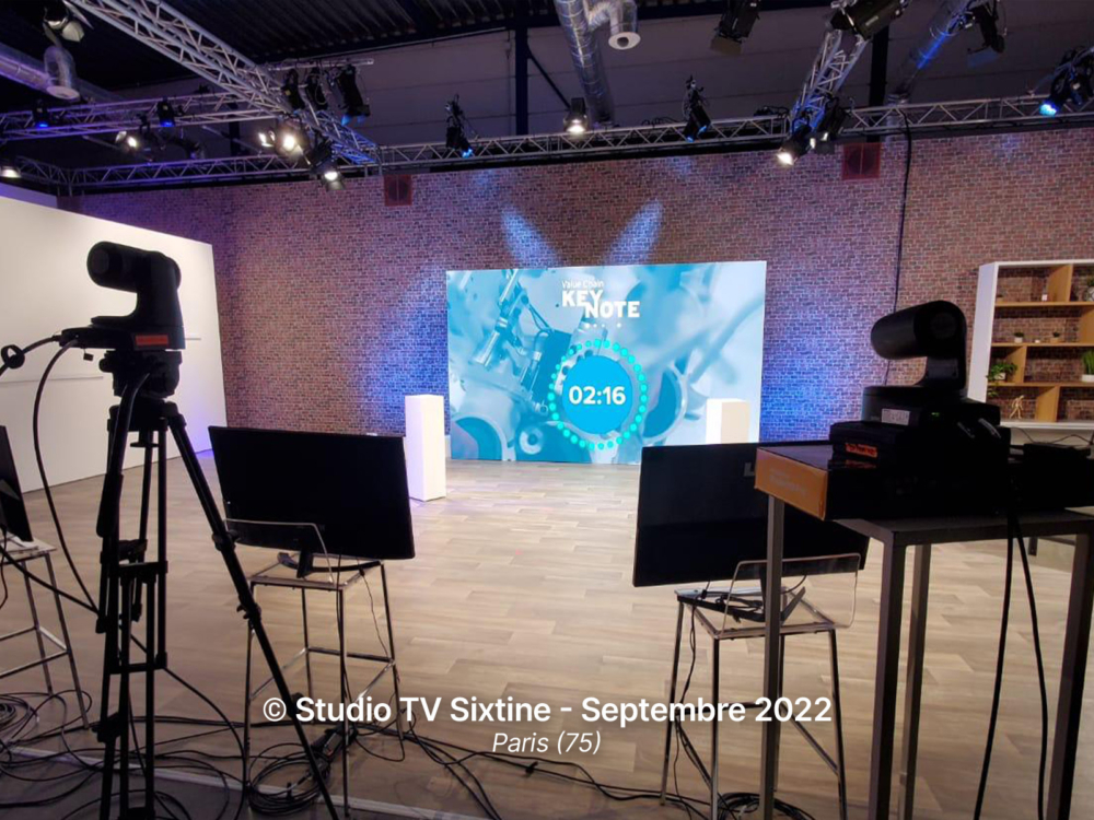 Écran pour Studio TV à Paris