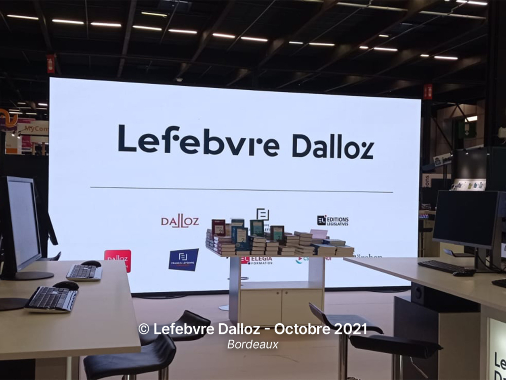 Écran pour Lefebvre Dalloz à Bordeaux
