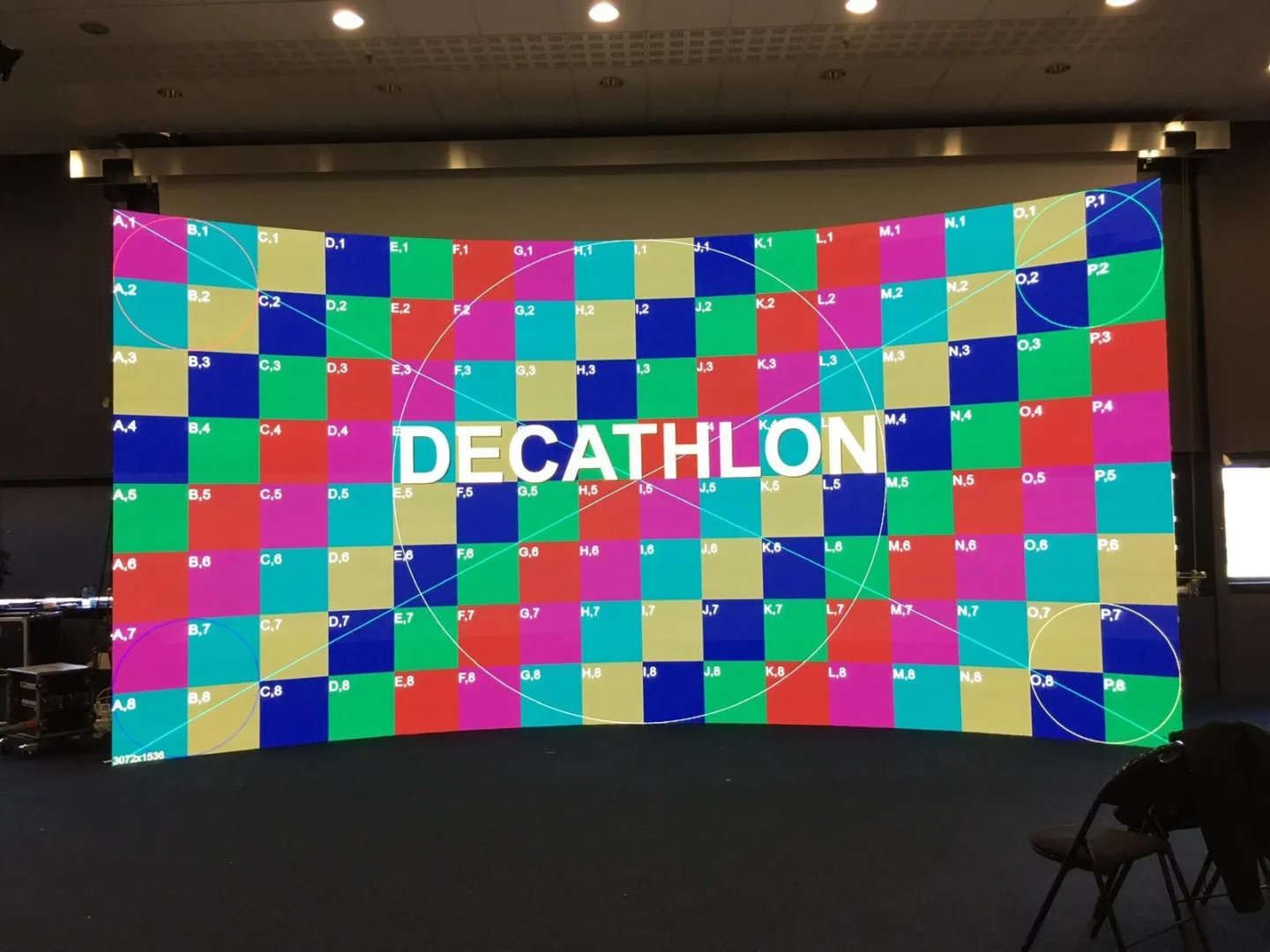 Louer mur d'image LED