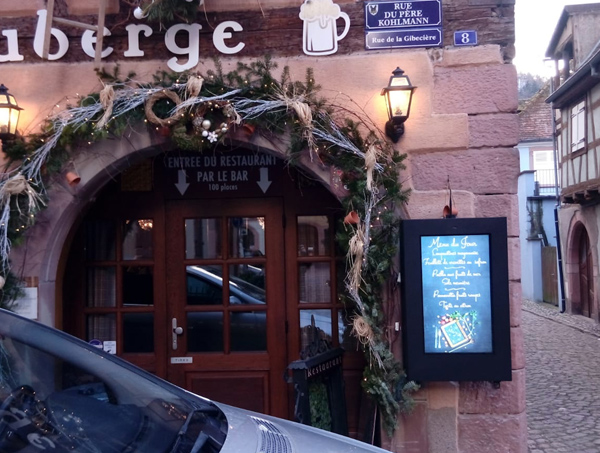Écran carte restaurant