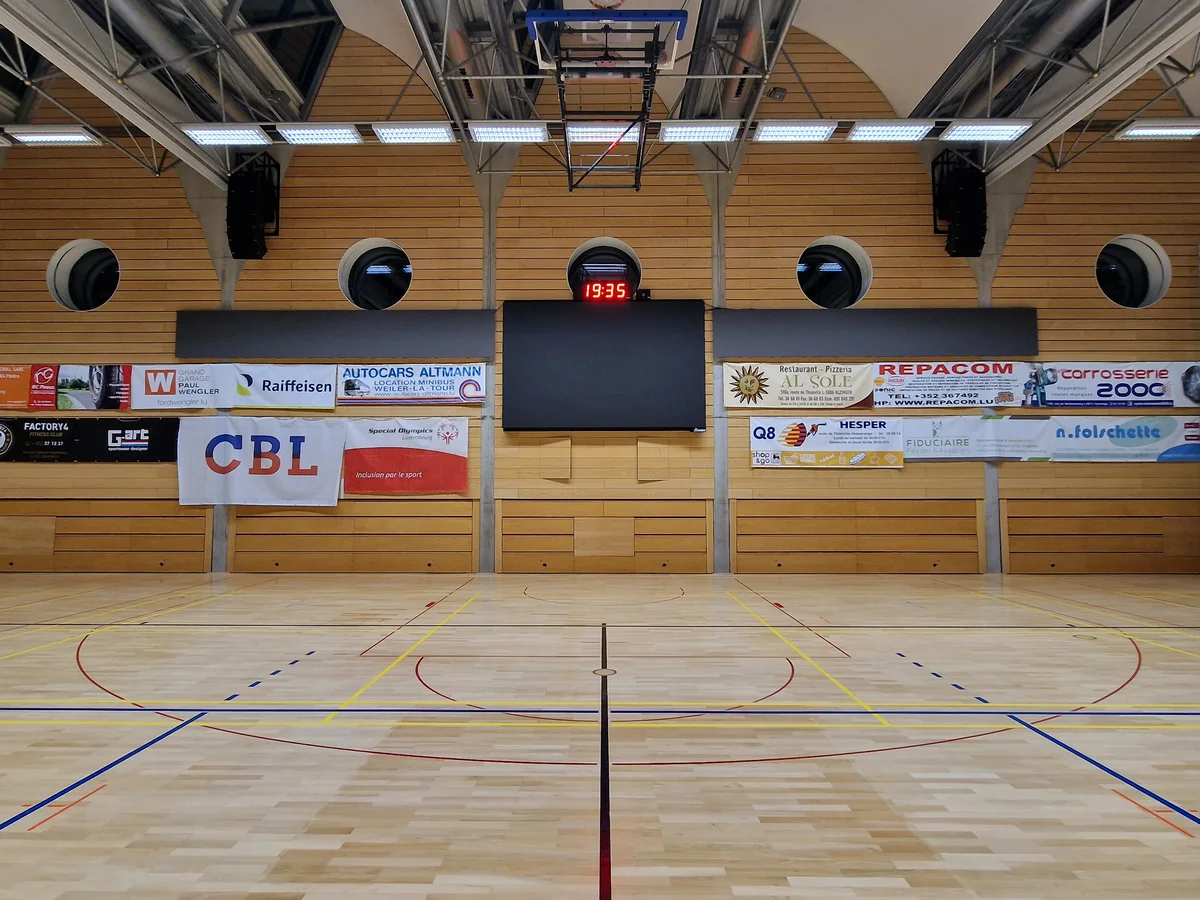 Mur d'image pour gymnase