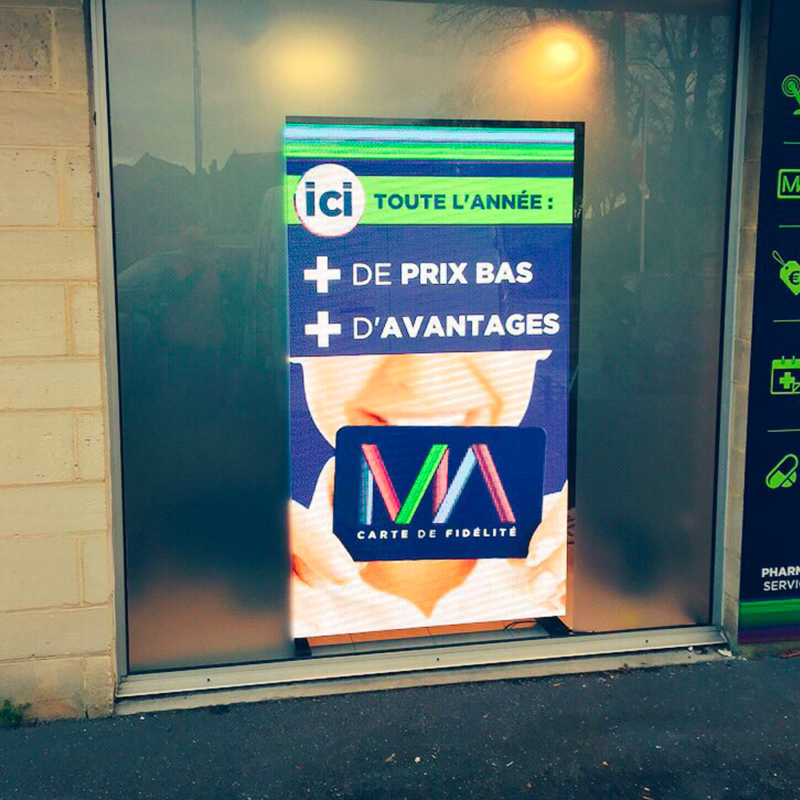 Écran pharmacie 1 Écran pour pharmacie