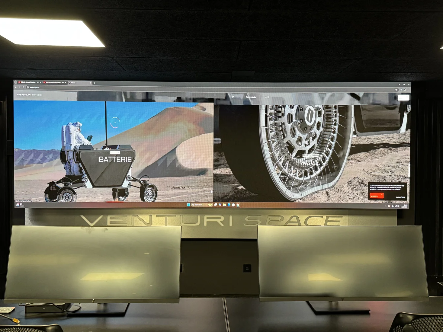Mur d’images HD pour l’entreprise aérospatiale Venturi Space - Février 2025